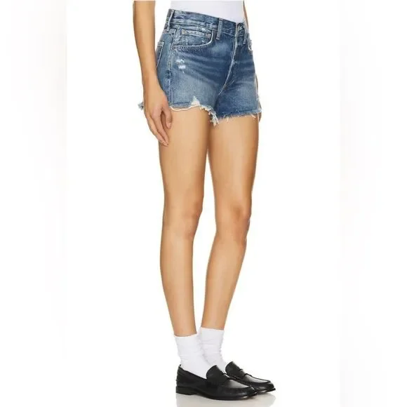AGOLDE Parker denim shorts in dark wash - Picture 9 of 15